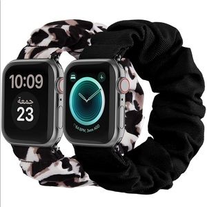 TWO Apple Watch Scrunchie Bands